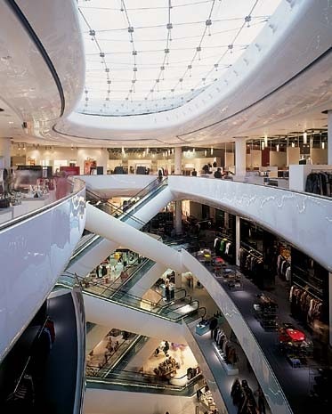Future Systems designed the food hall, and the escalators, while a range of designers worked on individual departments
