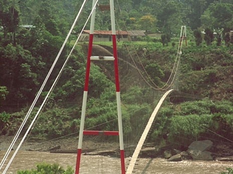 Bridge at San Jose del Aguarico, Sucumbios, Ecuador