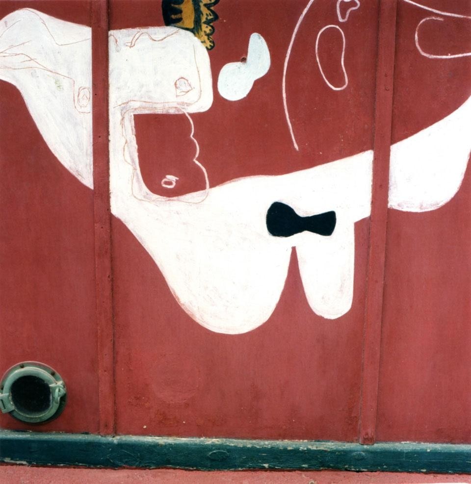 Le Corbusier's murals at the inn Etoile de Mer Roquebrune Cap-Martin.