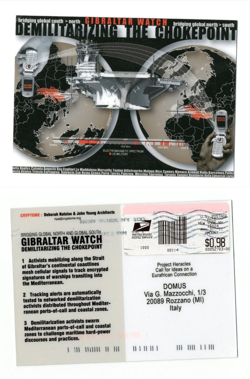 Gibraltar watch. Demilitarizing the chokepoint. Deborah Natsios & John Young Architects, Cryptome.org (USA).