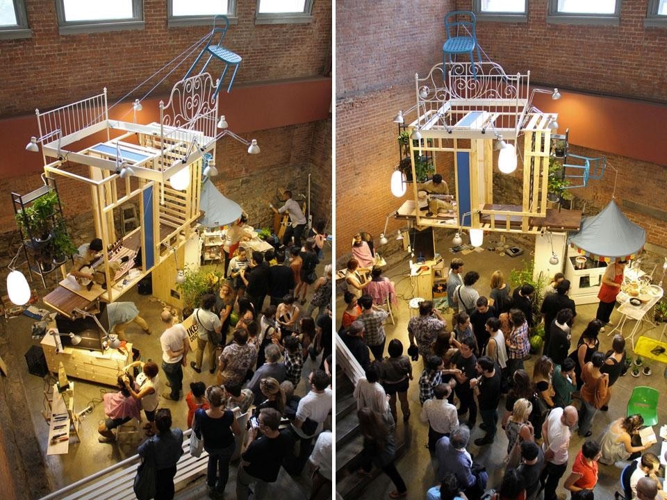 Andres Jaque Architects and the Office for Political Innovation, <em>Ikea Disobedients</em>. Performance views at the MoMA PS1