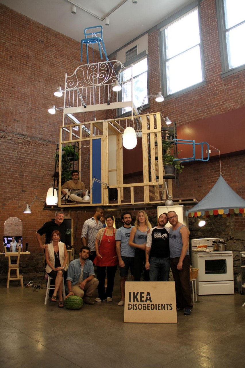 Andres Jaque Architects and the Office for Political Innovation, <em>Ikea Disobedients</em>. Performance view at the MoMA PS1