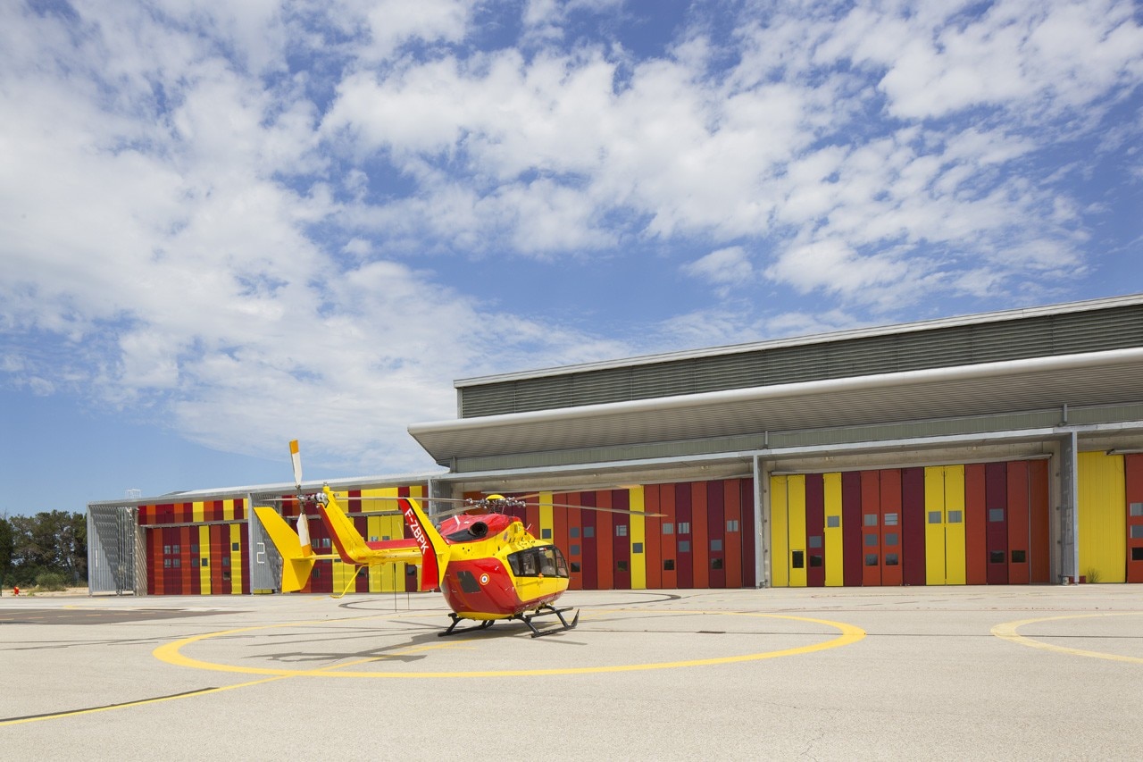 NJB Architectes, Extension of the helicopter group of civil security, Nîmes Garons , France