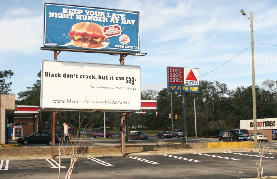 Outdoor billboard by Carl Pope, 2006
