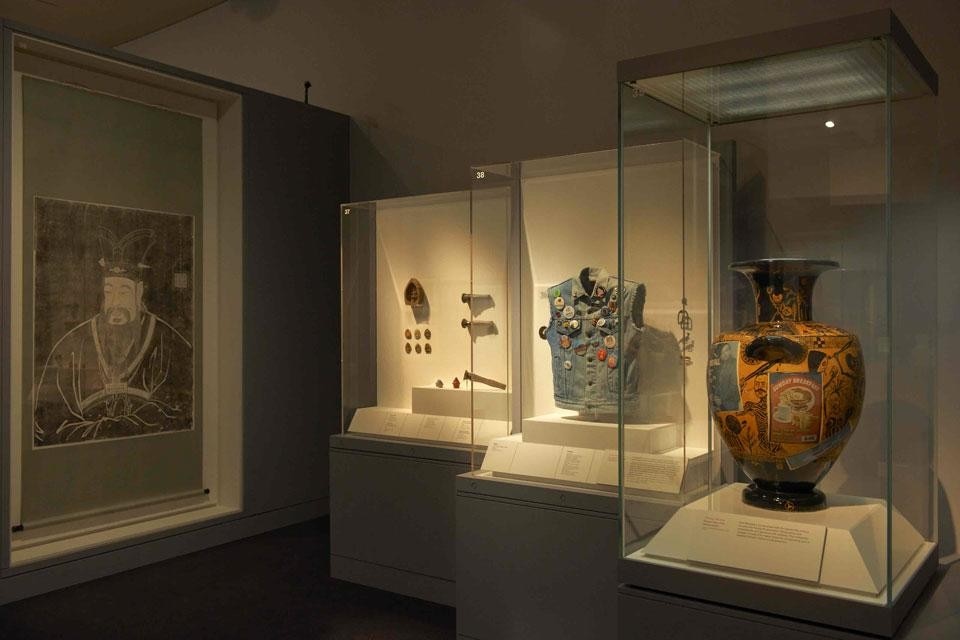 Installation view of <i>Grayson Perry: The Tomb of the Unknown Craftsman</i> at the British Museum.