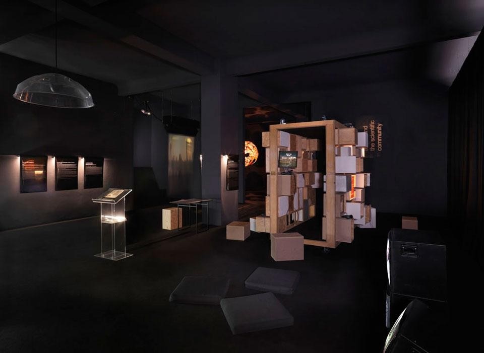 <em>The Future Archive</em>, installation view at the Neuer Berliner Kunstverein, 2012 