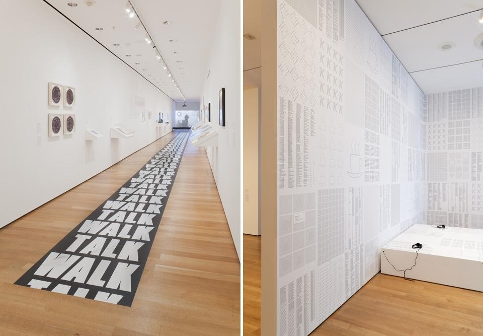 <em>Ecstatic Alphabets/Heaps of Language</em> installation view at the MoMA. © The Museum of Modern Art, New York
