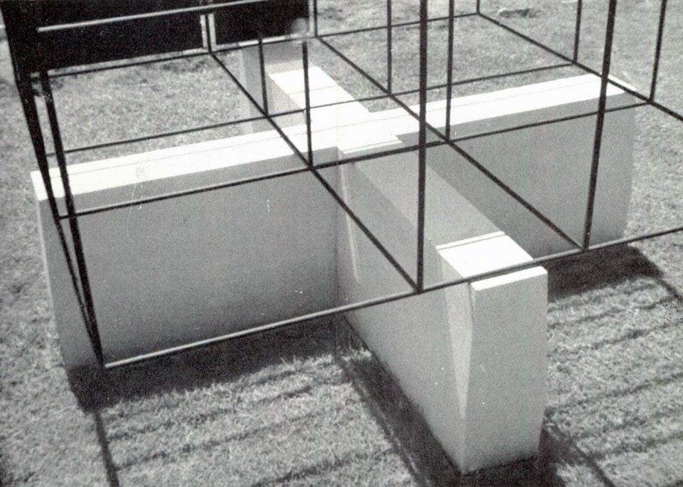 Film still from Angelo Mangiarotti's documentary <em>Position of Architecture</em>, as reproduced in Domus 284 / July 1953
