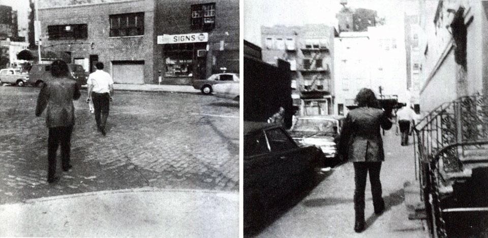 Top: Vito Acconci, <em>Channel</eM>. Above: Vito Acconci, <em>Performance Test</em>, from the pages of Domus 509 / April 1972