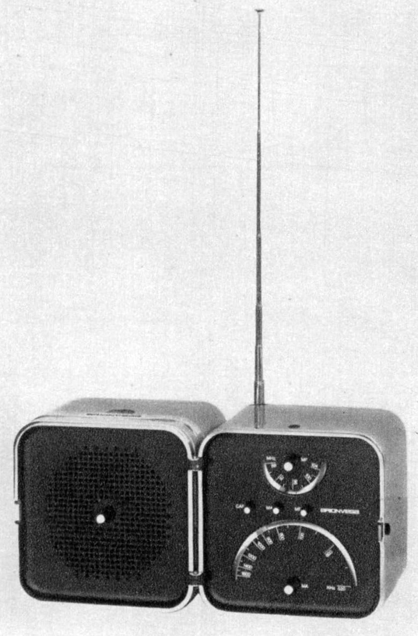 Marco Zanuso and Richard Sapper, ts 502 portable radio-receiver for Brionvega. From the pages of Domus 461 / July 1968