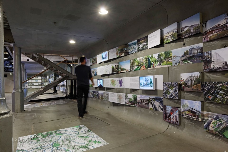 The permanent exhibition of the Pavillon de l’Arsenal, Paris: 800 sqm dedicated to the metropolis of Paris (yesterday, today and tomorrow) featuring 1,000+ documents, photos, maps and videos