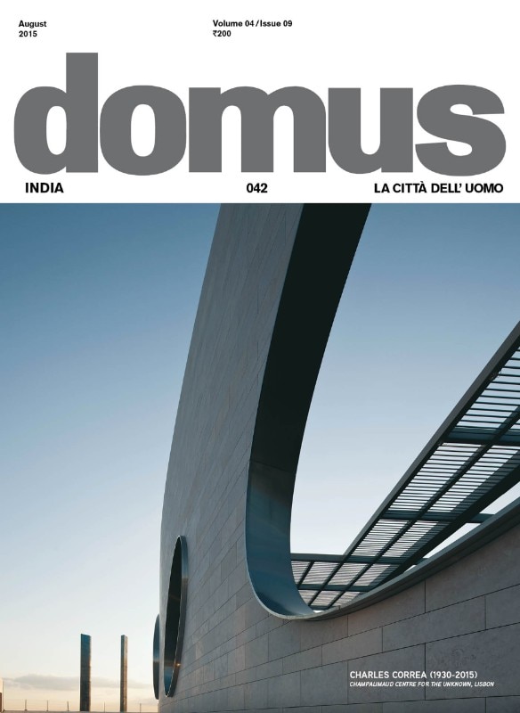 Domus India 042, August 2015, cover