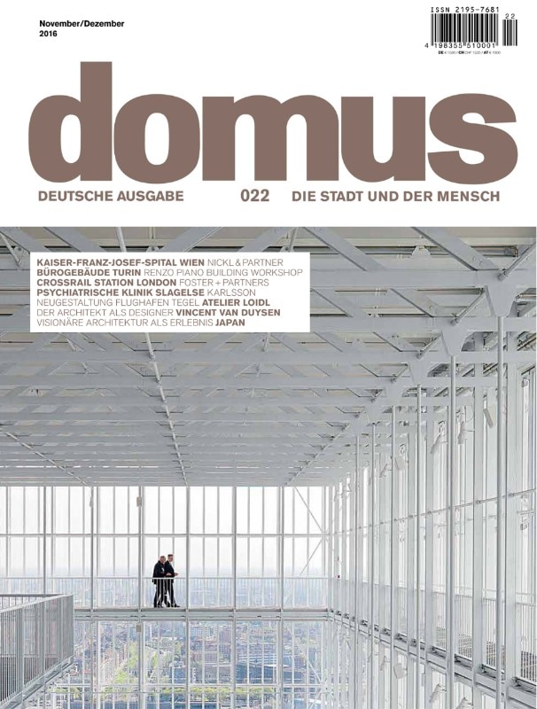 Domus Germany, November–December 2016, cover