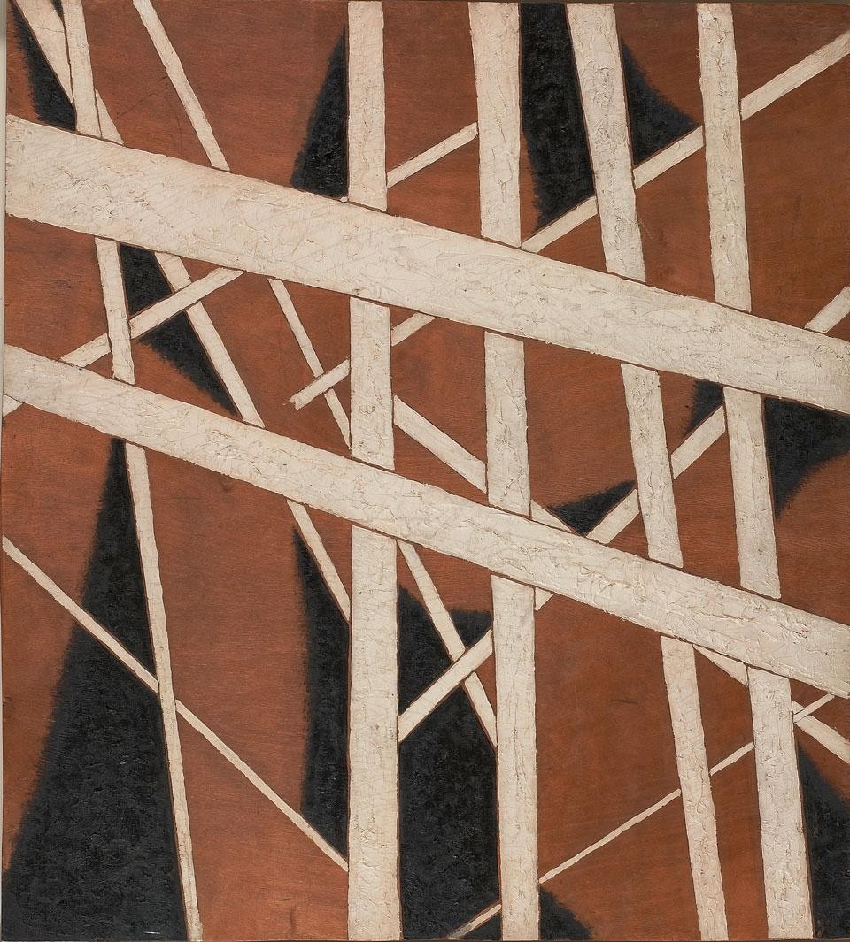Liubov Popova. Construction space-strenght, 1921. Oil on canvas, 1921. National Museum of Contemporary Art, Costakis Collection, Thessalonica.