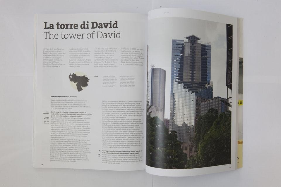 Spreads from the April issue of Domus
