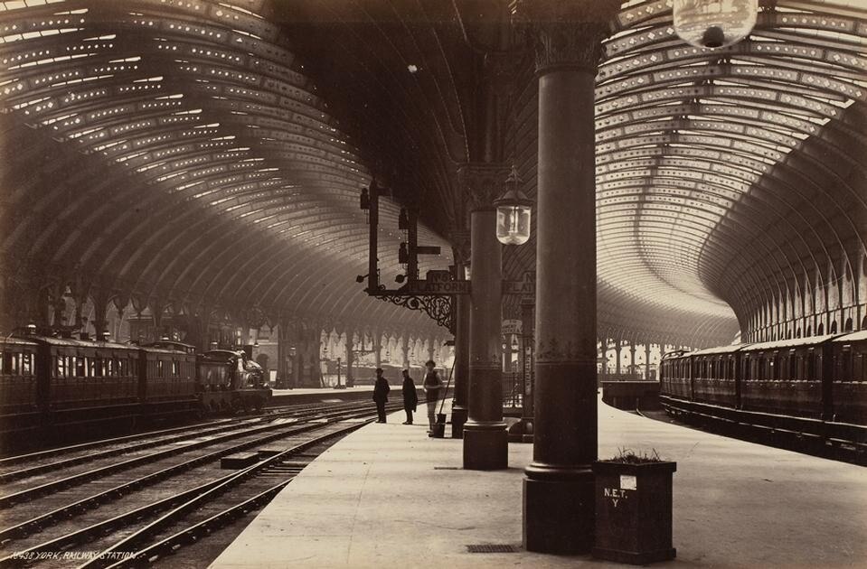 Frith Series, <i>York, Railway Station,</i> after 1877. Princeton University Art Museum. Museum purchase, anonymous gift.