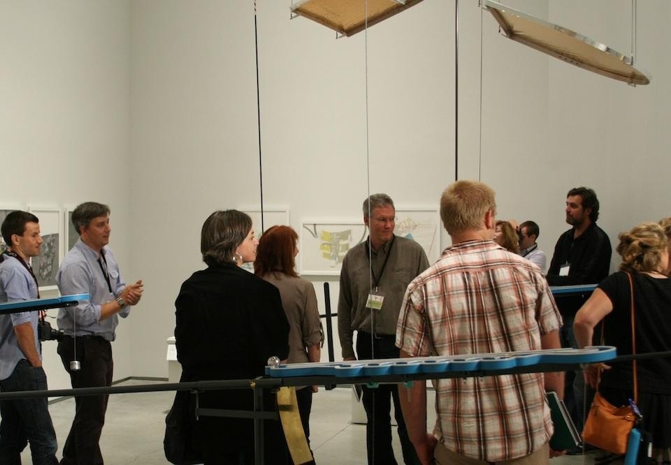 Mark Smout presents <i>Envirographic Architecture</i> at the opening reception to the 2011 Art + Environment Conference.