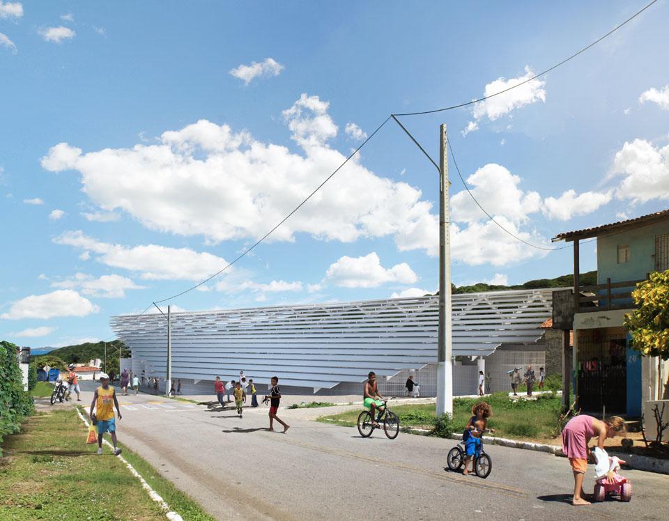 Herzog & de Meuron's project for the Gymnasium at the School of Dinarte Martiz in Natal (Brazil).