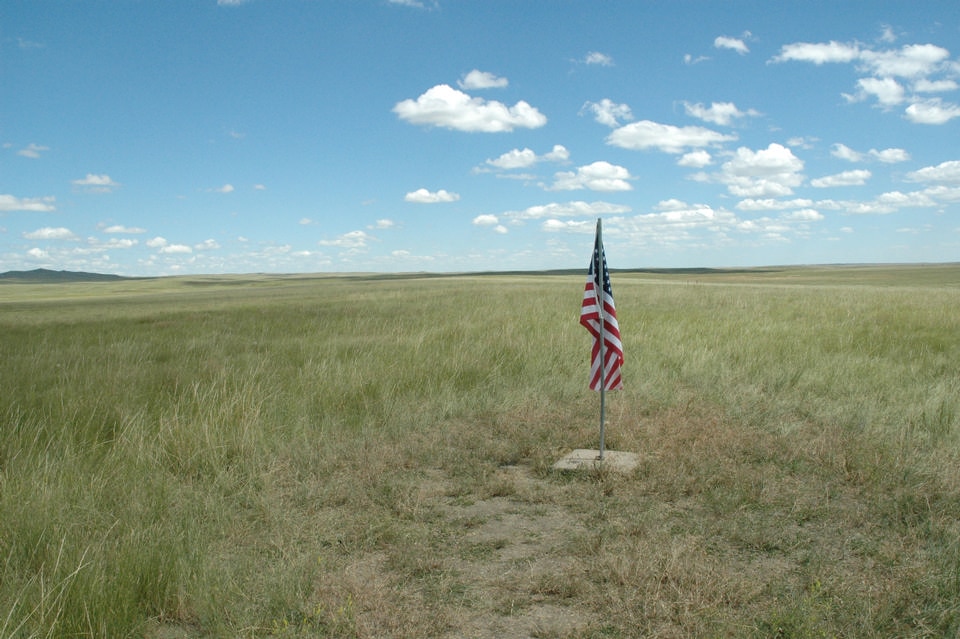 The geographic center of the 50 states, Belle Fourche, South Dakota. CLUI Archive Photo.
