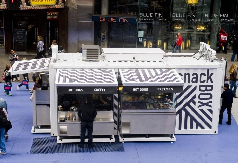 The SnackBox by Ædifica and MuvBox in Times Square
