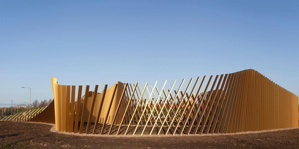 Blaze by Ian McChesney, an artwork for the A66 in Middlesbrough