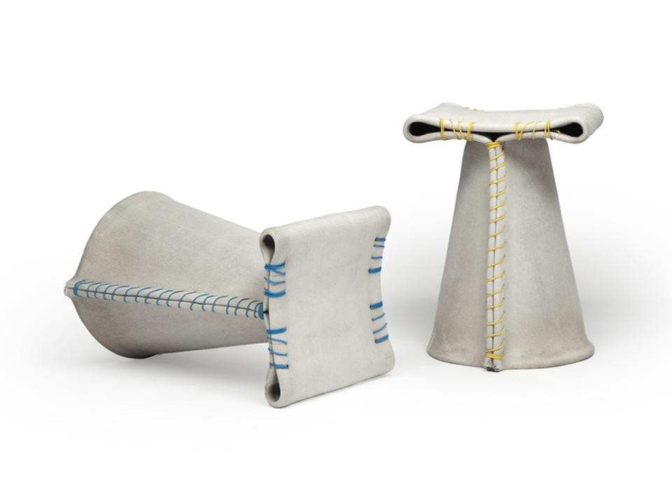 Florian Schmid, <em>Stitching concrete</em> stools