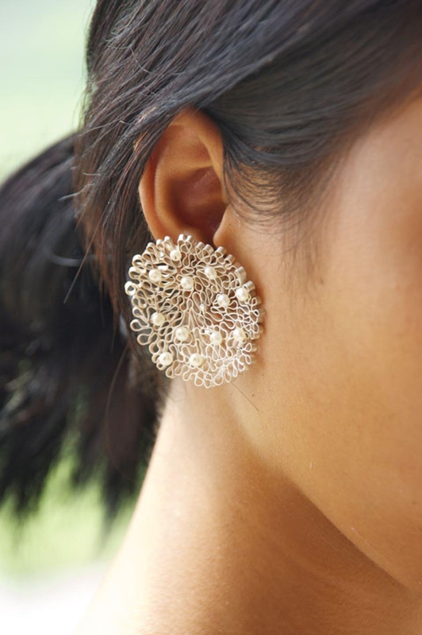 Silver earrings. La Bottega dell'Arte – Il Nodo Onlus