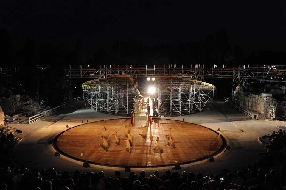 OMA, set design for <em>Prometheus Unbound</em>, Greek Theatre in Syracuse