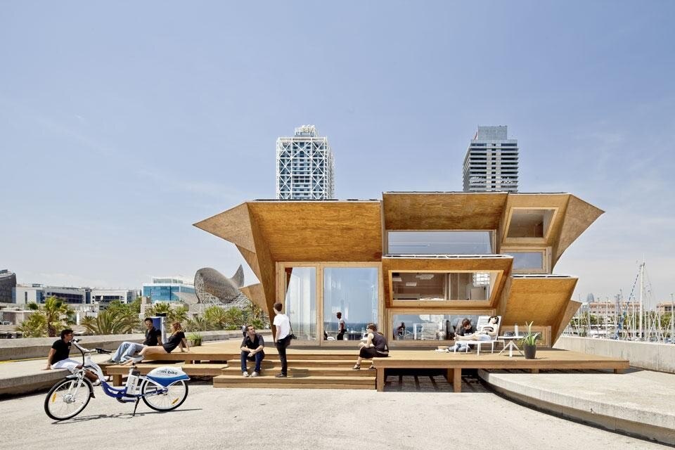 <i>Endesa Pavilion</i>, IAAC Institute for Advanced Architecture of Catalonia, Marina Dock, Barcelona. Photo ©Adrià Goula