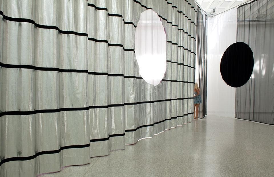 Top: Akihisa Hirata, <em>Tangling</em> installation view at the Architecture Foundation. Photo by Daniel Hewitt. Above: <em>Re-Set</em>, the Dutch Pavilion at the 13th International Architecture Exhibition — Venice Biennale