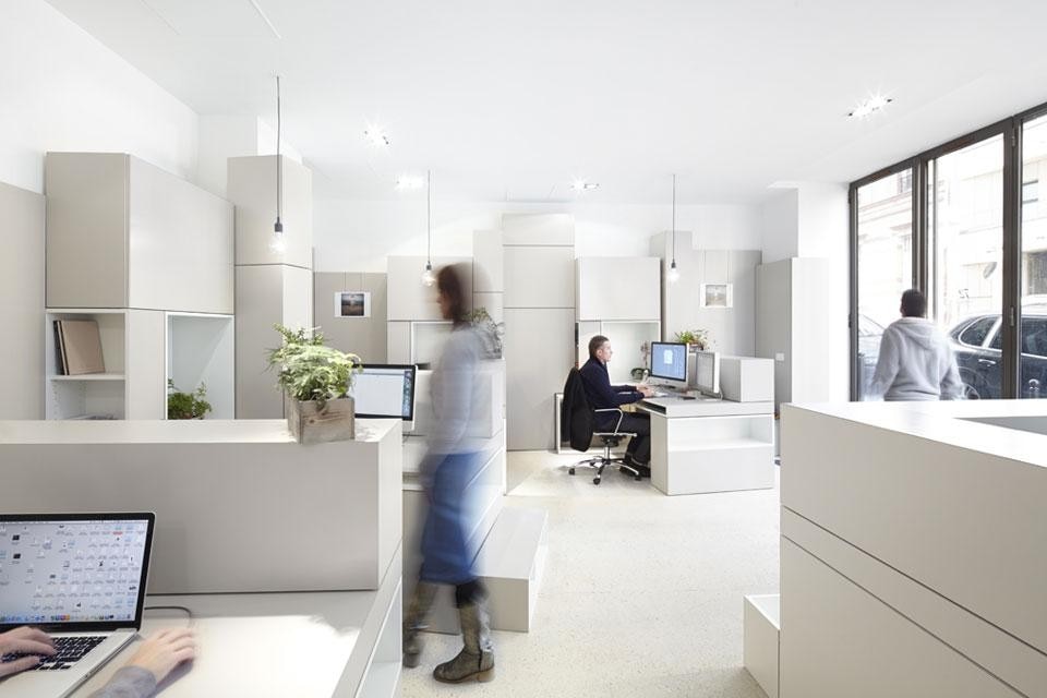 h2o Architectes, Hypernuit office renovation, Paris, 2013