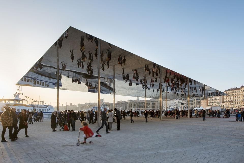 Top and above: Foster + Partners, Vieux Port canopy, Marseille 2013