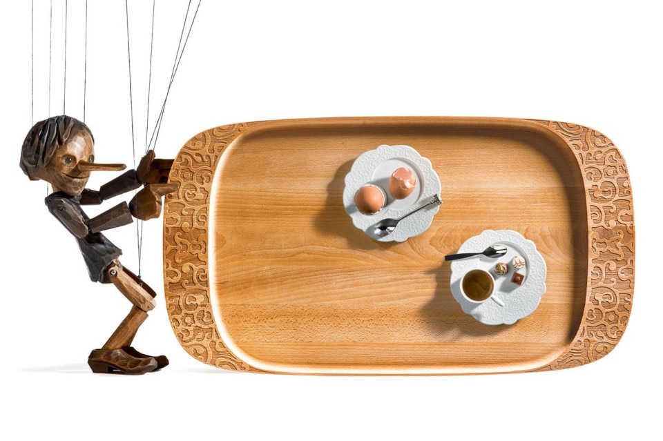 Marcel Wanders, Dressed and Dressed in wood, Alessi