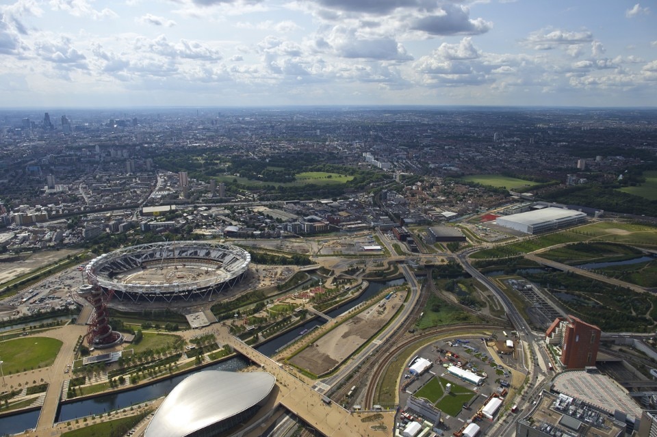 Erect Architects with LUC landscape architect, James Corner Field Operations with Make Architects, Queen Elizabeth Olympic Park, London, United Kingdom