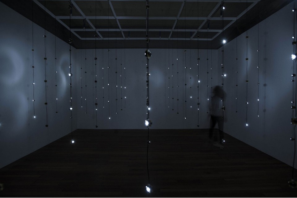 Fujui Wang, <i>Sound Dots</i>, 2010. Sound installation. Photo: Mike Zenari, Casino Luxembourg, 2015