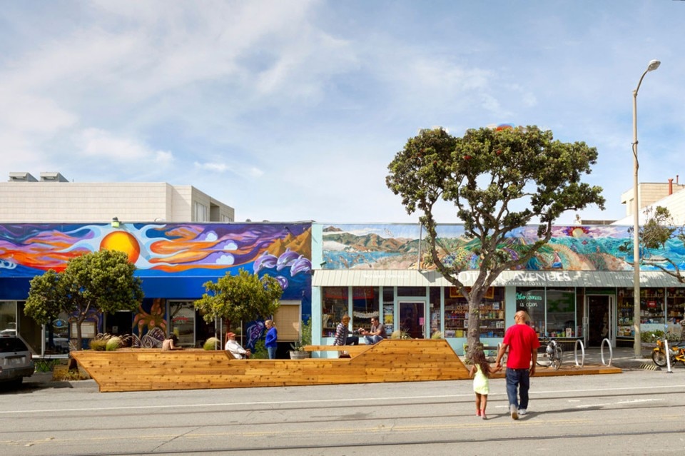 Interstice Architects, Sunset Parklet, San Francisco