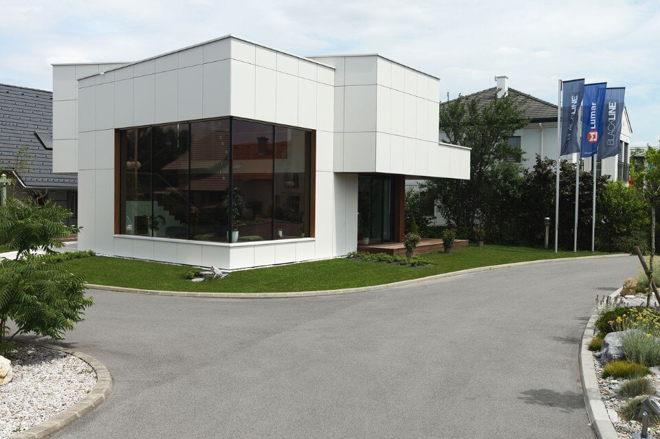 SoNo Arhitekti, Musterhaus Wienna, Fertighaus-Park Blaue Lagune, Wiener Neudorf, Austria