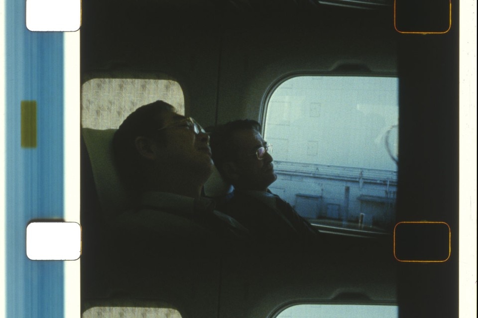  João Maria Gusmão and Pedro Paiva, <i>Sleeping in a bullet train</i>, 2014-15. 16mm film, colour, no sound. Commisioned by Redcat and supported by Kadist Art Foundation and Taguchi Art Collection.