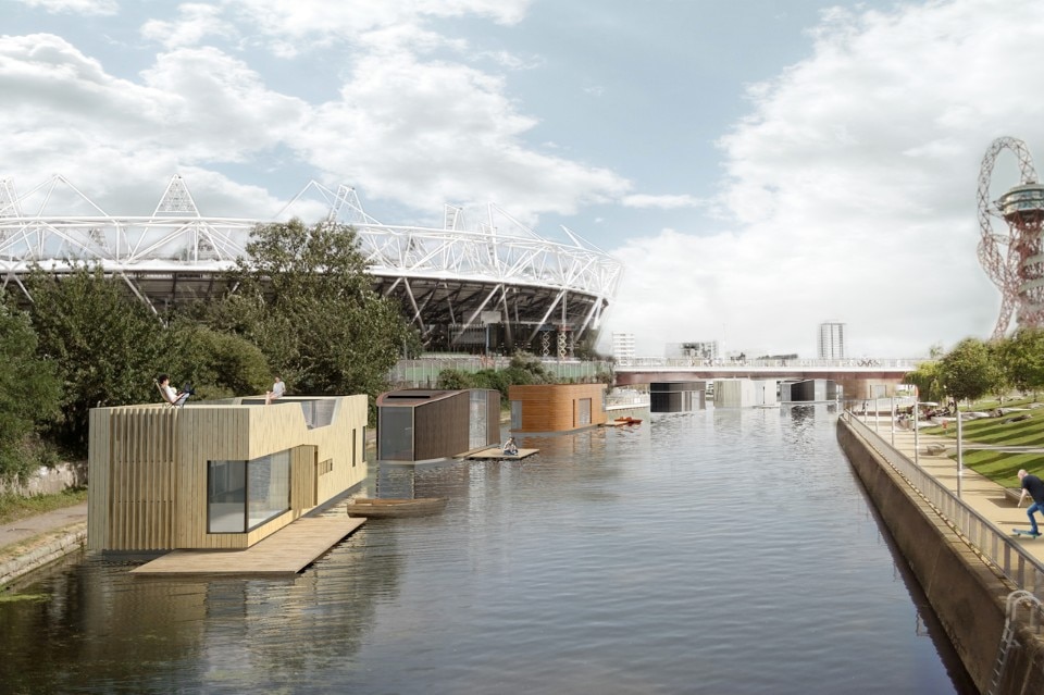 Buoyant Starts, Floating Homes . © Baca Architects