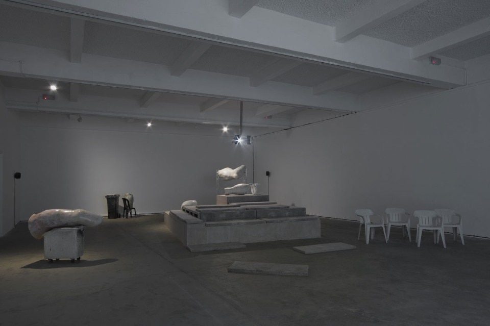 Jumana Manna. Installation view, Chisenhale Gallery, 2015. Co-commissioned by the Sharjah Art Foundation and Chisenhale Gallery with Malmö Konsthall and the Biennale of Sydney.  Courtesy of the artist and CRG Gallery (New York)