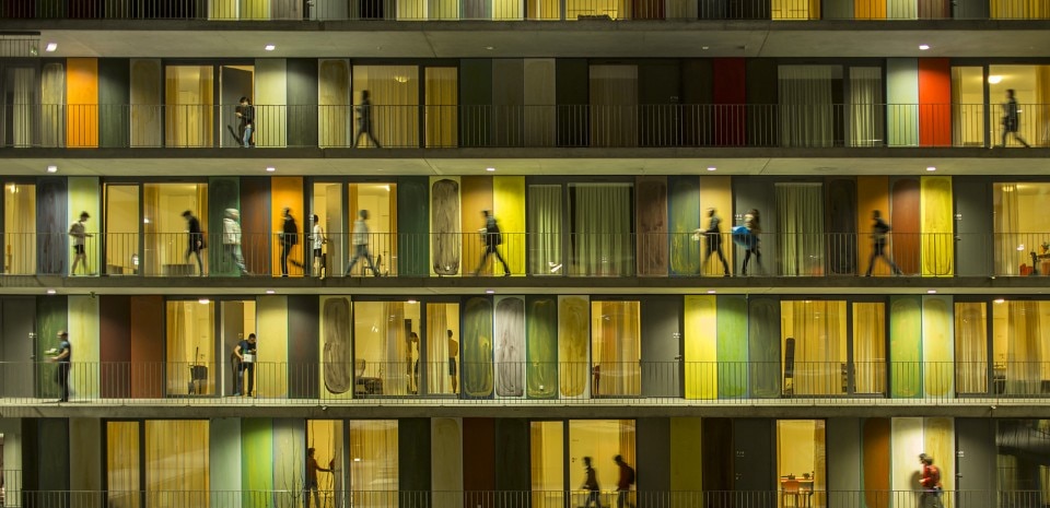 Overall Winner 2015. Buildings in use. EPFL Quartier Nord, Ecublens, Switzerland. Photo Fernando Guerra