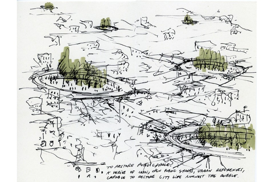 Beals and Lyon, Sketch for Syria call for drawings, IUAV Venice 2016