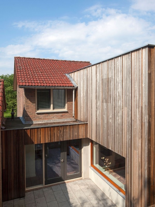 MoederscheimMoonen Architects, Wood-clad extension, Stein, the Netherlands, 2017