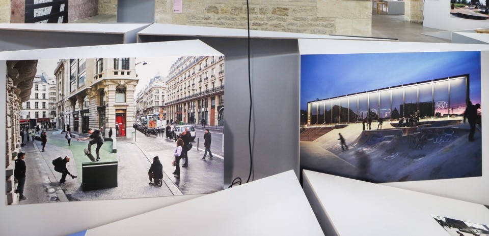 "Landskating anywhere", veduta della mostra, arc en rêve centre d’architecture, Bordeaux, 2017