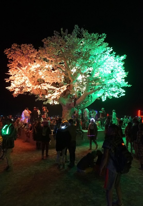 Fig.7 Studio Drift, <i>Tree of Ténéré</i>, Burning Man 2017