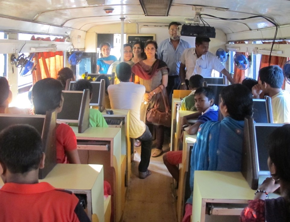 Computer Classes on a Bus 