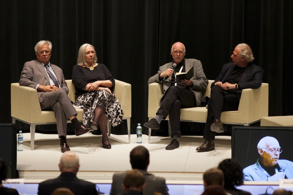 Joan Closs, Saskia Sassen, Richard Sennett and Richard Burdett at Urban Talk – Designing the Urban Age