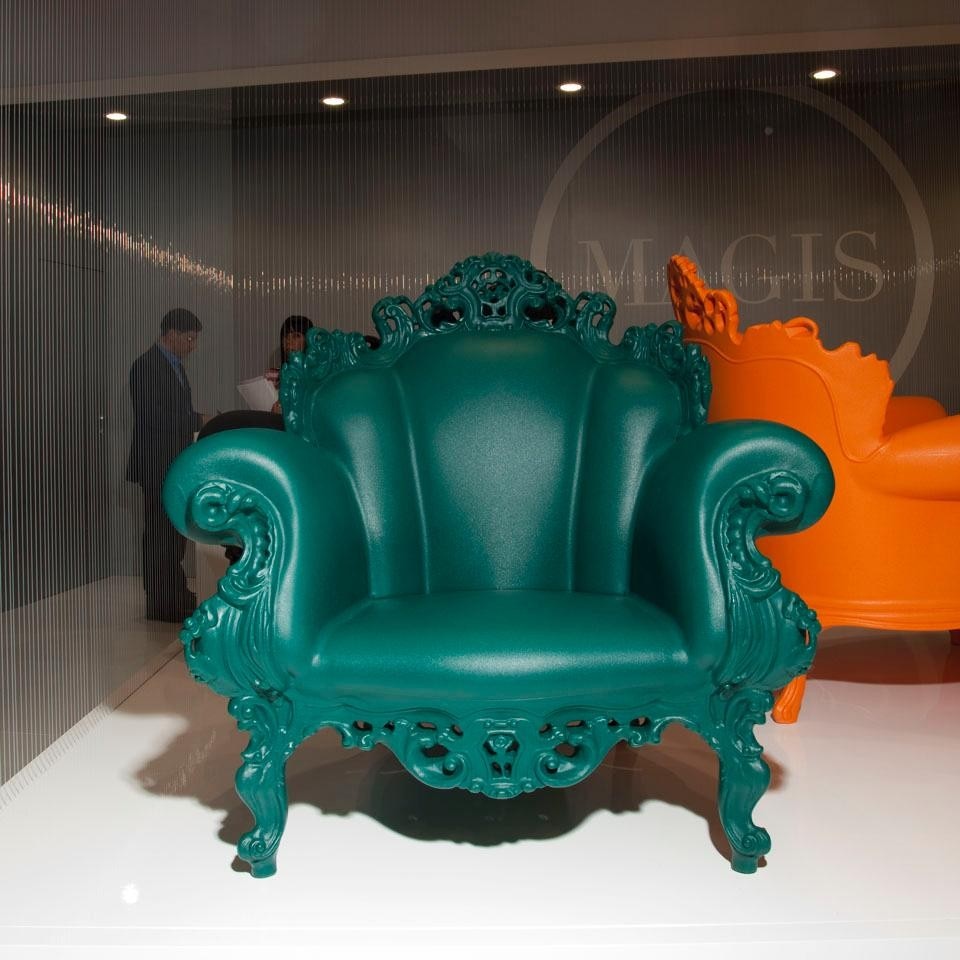 Magis injects new plastic life into the Proust armchair, designed by Alessandro Mendini and Studio Alchimia in 1978