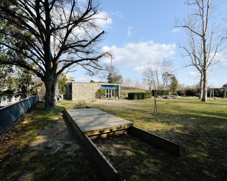 The Olivetti kindergarten, designed by Luigi Figini and Gino Pollini