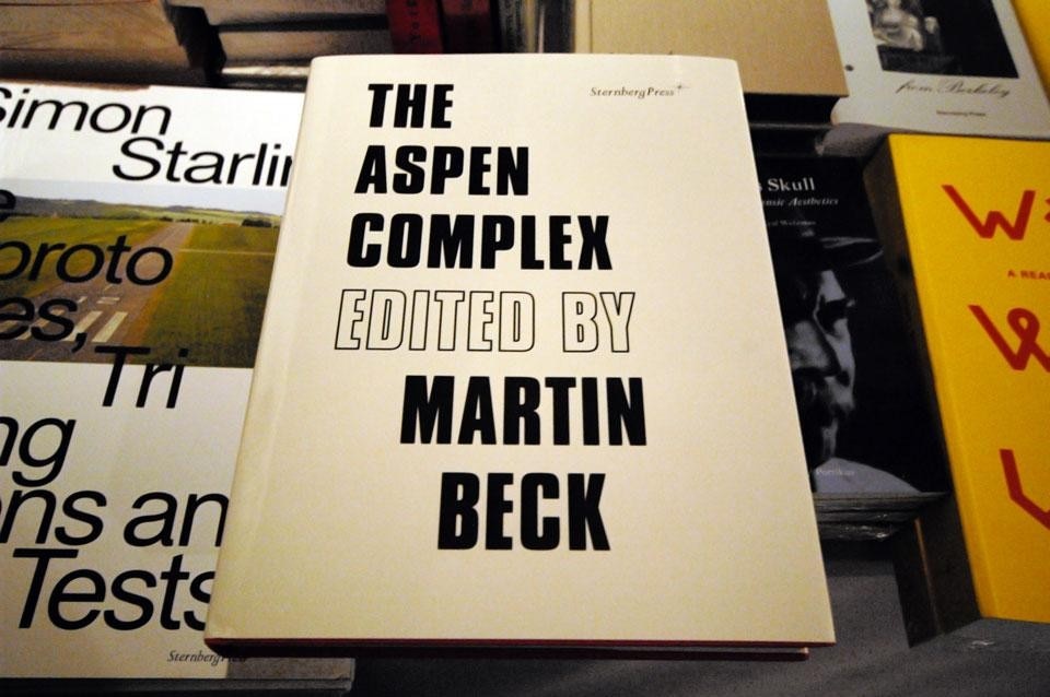 Top: <em>Electric Information Age Album</em>, The Masses & Project Projects. Above: <em>The Aspen Complex</em>,
edited by Martin Beck, with essays by Sabeth Buchmann, Felicity D. Scott, Alice Twemlow, Sternberg Press